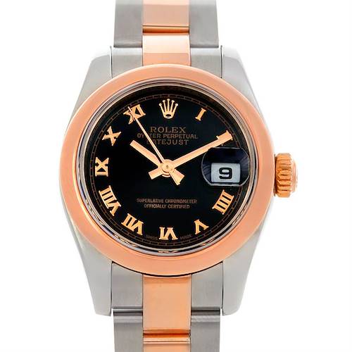 Photo of Rolex Datejust Ladies Steel 18K Rose Gold Watch 179161