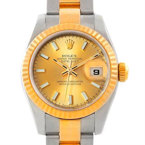 Photo of Rolex Datejust Ladies Steel 18K Yellow Gold Watch 179173