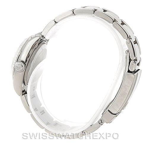 Rolex Datejust Ladies Steel White Gold Pink Dial Watch 179174 Unworn ...