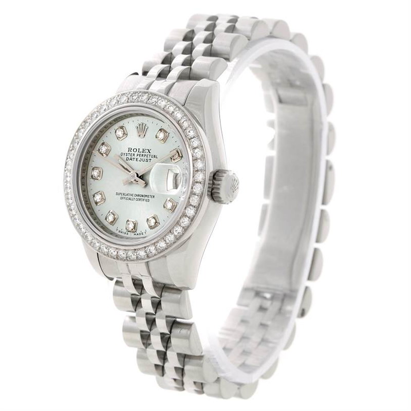 Rolex Datejust Ladies Steel Diamond Ladies Watch 179160 SwissWatchExpo