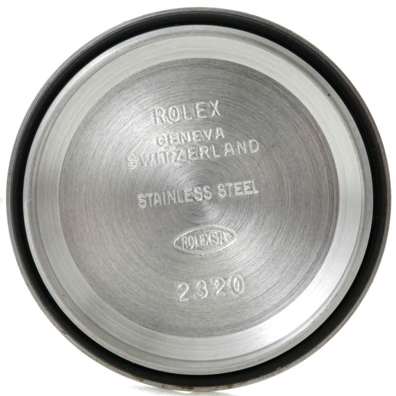 This is the inside view of a stainless steel case back for a Rolex Datejust 179171 Women's Steel and Gold (two tone) Grey Dial 179171 Women's Steel and Gold (two tone) Grey Dial watch.