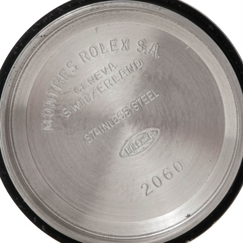 The image shows the inside of the case back for a Rolex Datejust 79174 Women's Stainless Steel Silver Dial 79174 Women's Stainless Steel Silver Dial watch.