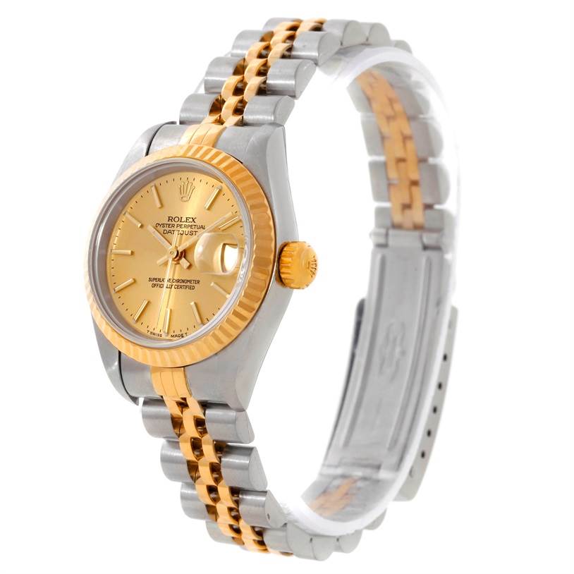Rolex Datejust Ladies Steel 18k Yellow Gold Watch 79173 | SwissWatchExpo