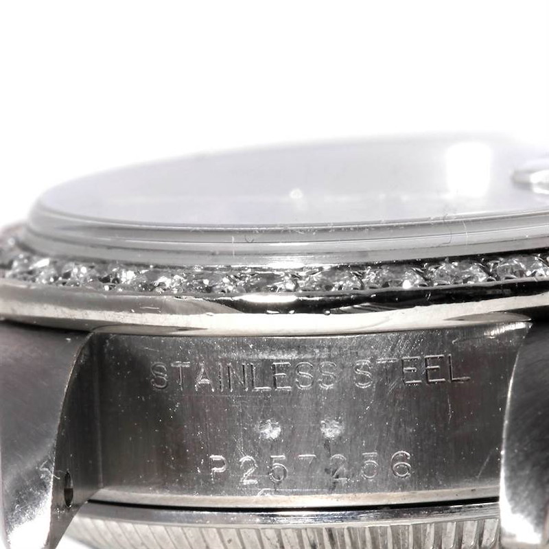 Rolex Datejust Ladies Steel 18k White Gold Diamond Watch 79174 ...