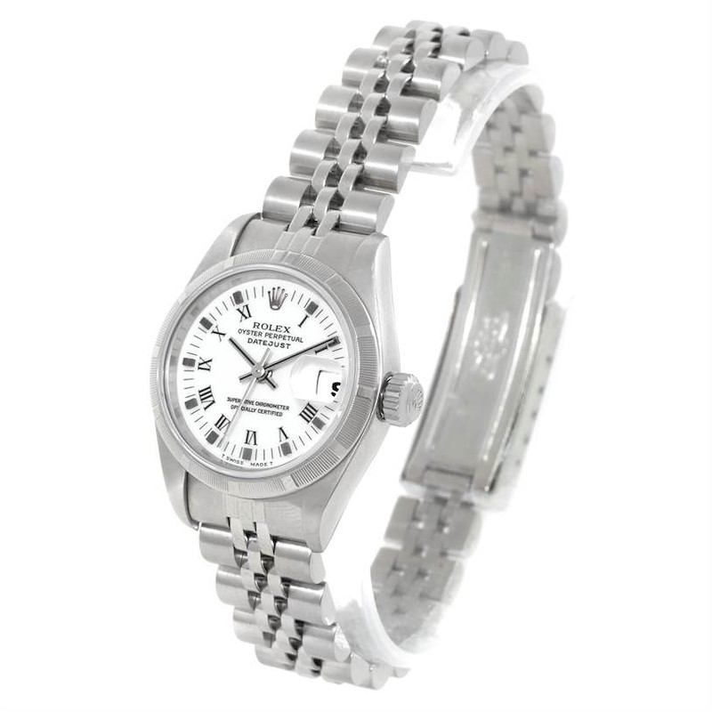 Rolex Datejust White Dial Stainless Steel Ladies Watch 79190 SwissWatchExpo