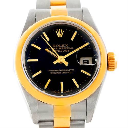 Photo of Rolex Datejust Ladies Steel 18k Yellow Gold Watch 79163