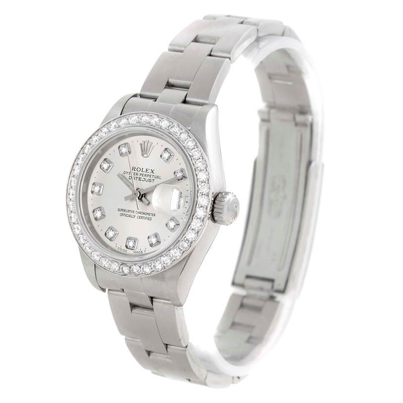 Rolex Datejust Ladies Steel 18k White Gold Diamond Watch 69160 SwissWatchExpo