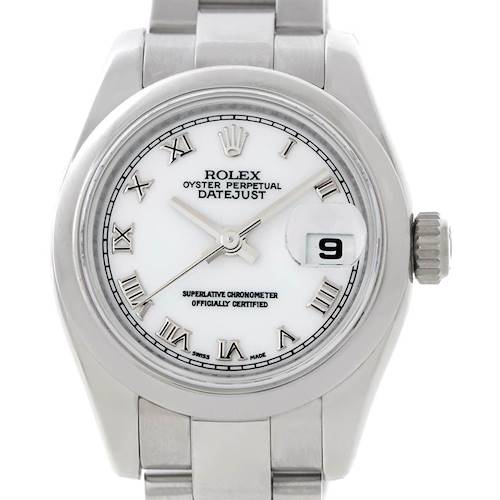 Photo of Rolex Datejust Ladies Steel White  Roman Dial Watch 179160