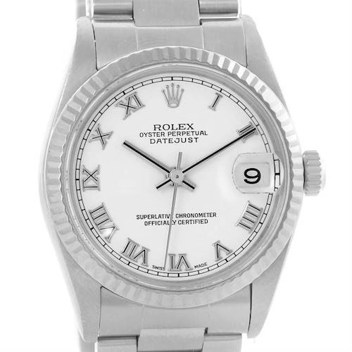 Photo of Rolex Datejust Midsize Steel 18k White Gold Watch 78274