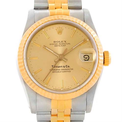 Photo of Rolex Datejust Midsize Steel Yellow Gold Jubilee Bracelet Watch 68273