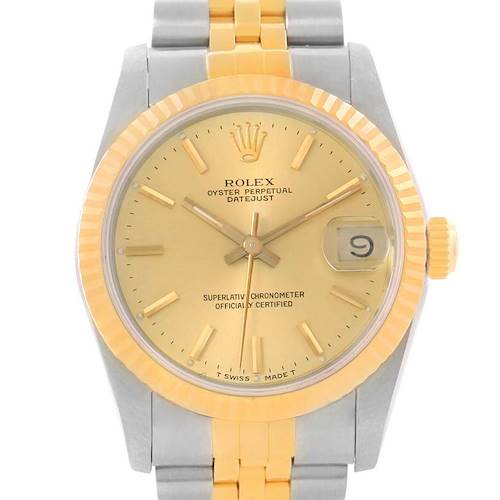 Photo of Rolex Datejust Midsize Steel Yellow Gold Automatic Ladies Watch 68273