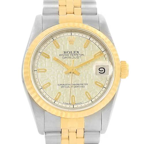Photo of Rolex Datejust Midsize Steel Yellow Gold Jubilee Dial Watch 68273