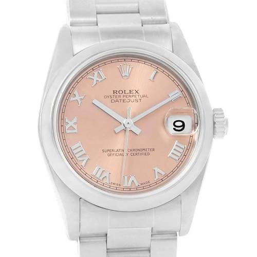 Photo of Rolex Datejust Midsize Salmon Roman Dial Ladies Watch 78240 Box Papers