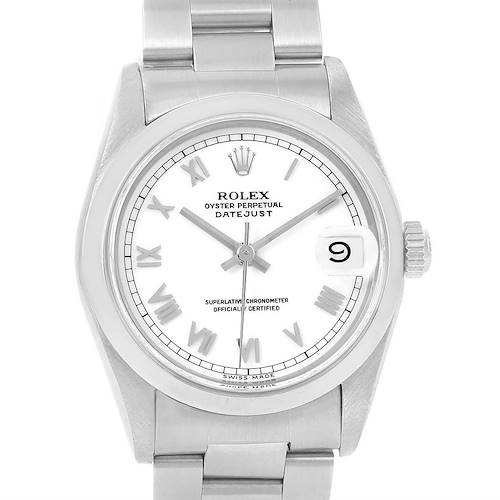 Photo of Rolex Midsize Datejust 31mm White Dial Ladies Steel Watch 68240