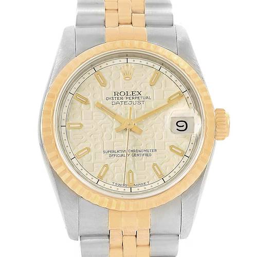 Photo of Rolex Datejust 31 Midsize Steel Yellow Gold Ladies Watch 68273 Box Papers