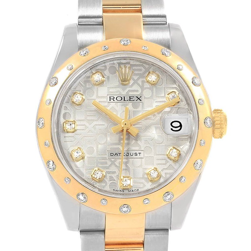 Rolex Datejust 31 Midsize Steel 18K Yellow Gold Diamond Watch 178343 SwissWatchExpo