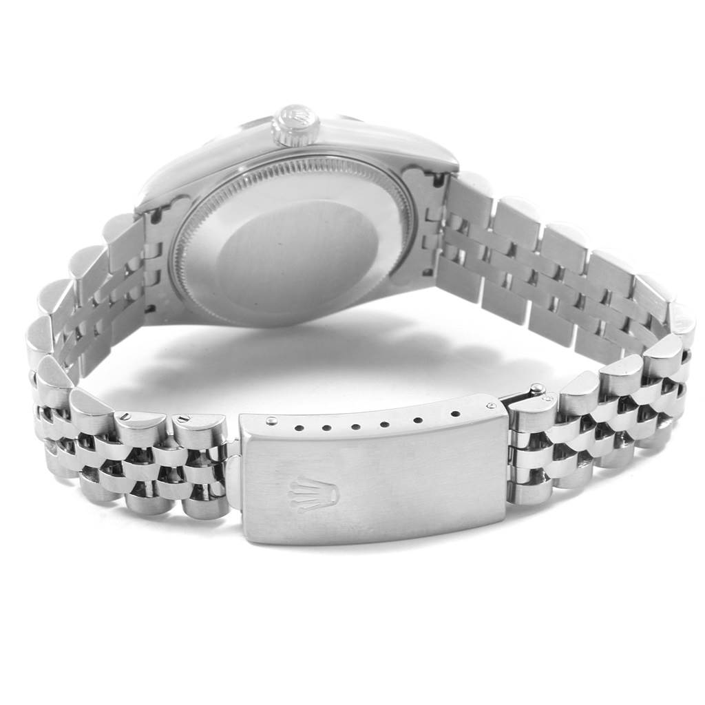 The image shows the back and bracelet of a Rolex Mid-Size 78274 Women's Stainless Steel Silver Dial 78274 Women's Stainless Steel Silver Dial model watch, including the clasp and case back.