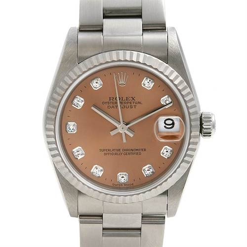 Photo of Rolex Oyster Perpetual Midsize Ss 18k Wg Diamond 78274