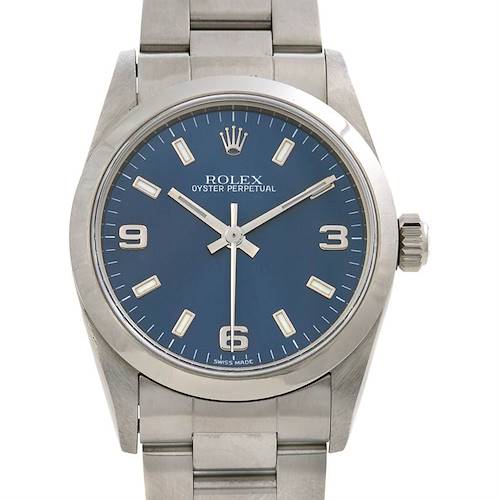 Photo of Rolex Ss Oyster Perpetual Midsize 77080 Beauty