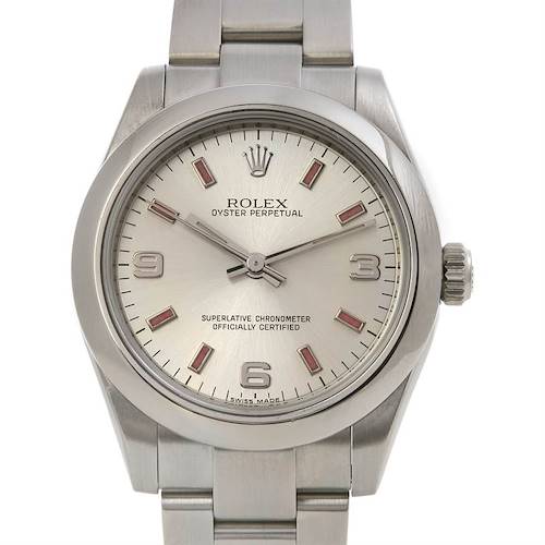 Photo of Rolex Oyster Perpetual  Midsize Ss Watch 177200 Year 2009