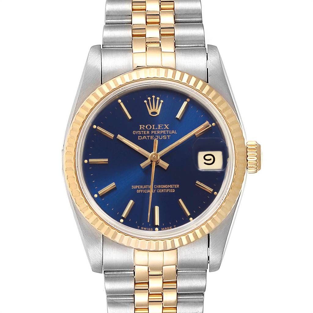 Rolex Datejust Midsize 31 Steel Yellow Gold Ladies Watch 68273 Box ...