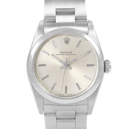 Photo of Rolex Midsize 31mm White Dial Automatic Steel Ladies Watch 67480