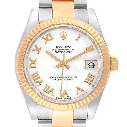 Photo of Rolex Datejust Midsize 31 Steel Yellow Gold Ladies Watch 178273 Box Card