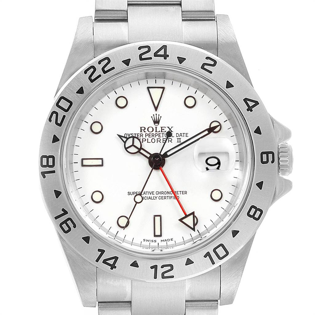 Rolex Explorer II White Dial Red Hand 
