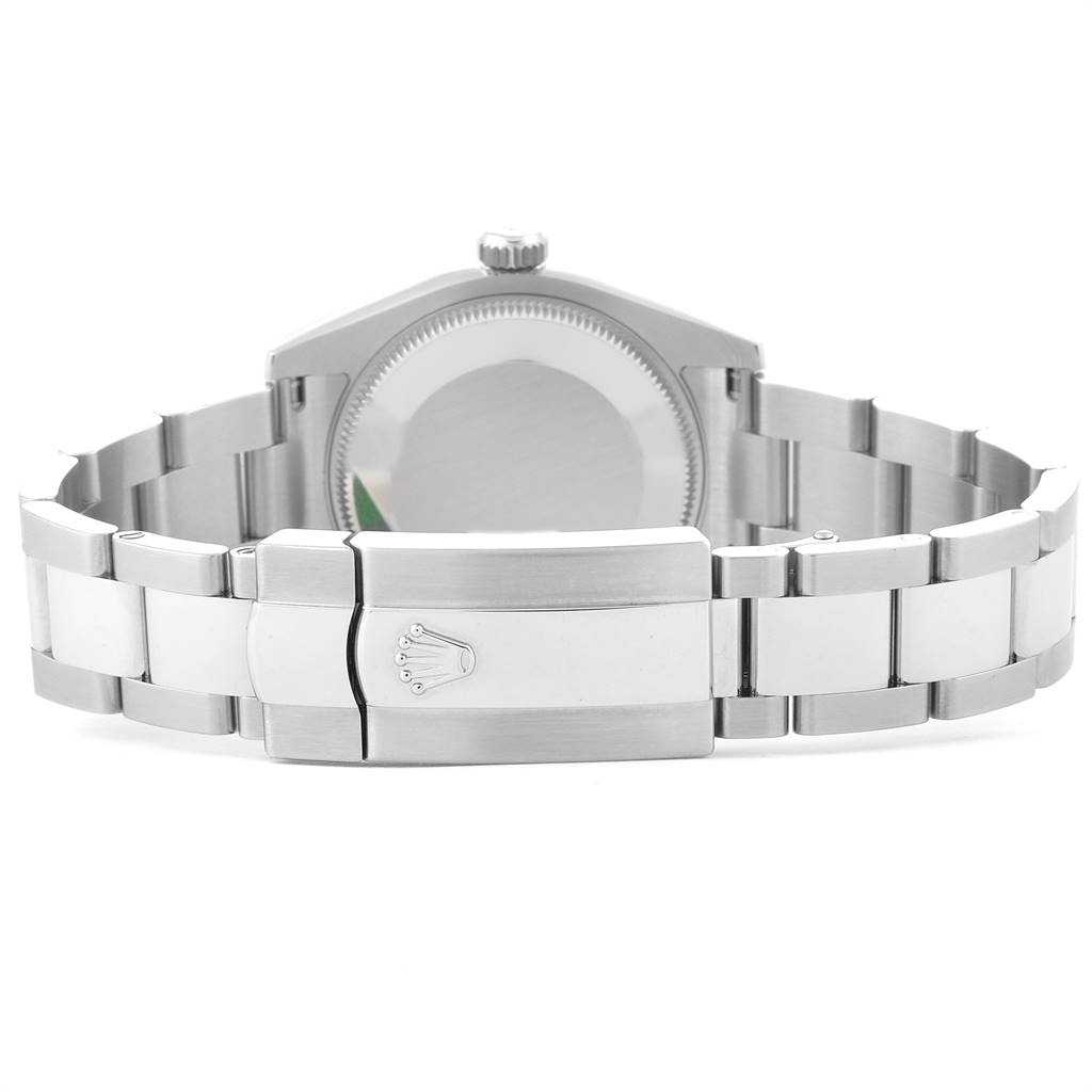 The image shows the back view, clasp, and bracelet of a Rolex Mid-Size 178240 Women's Stainless Steel Pink Dial 178240 Women's Stainless Steel Pink Dial model watch.