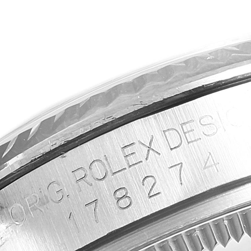 This close-up shows the side of the Mid-Size Rolex watch case, highlighting the engraved model number.