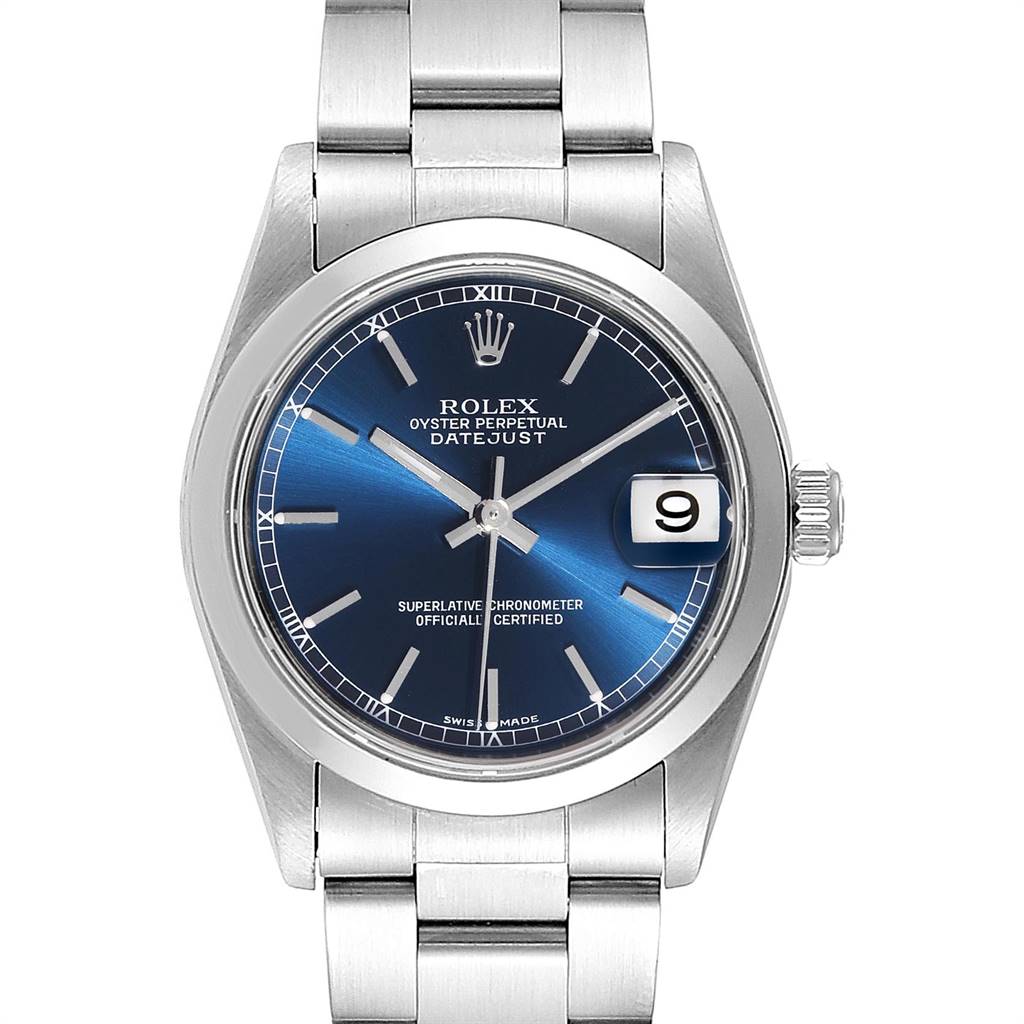rolex datejust women's blue dial
