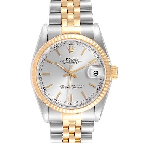 Photo of Rolex Datejust Midsize Silver Dial Steel Yellow Gold Ladies Watch 78273