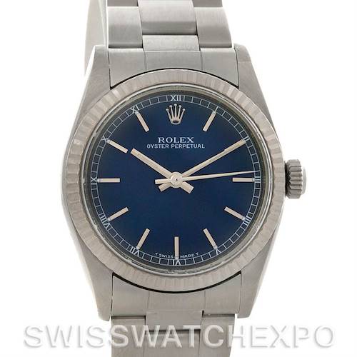 Photo of Rolex Midsize Oyster Perpetual Watch 77014 With Papers