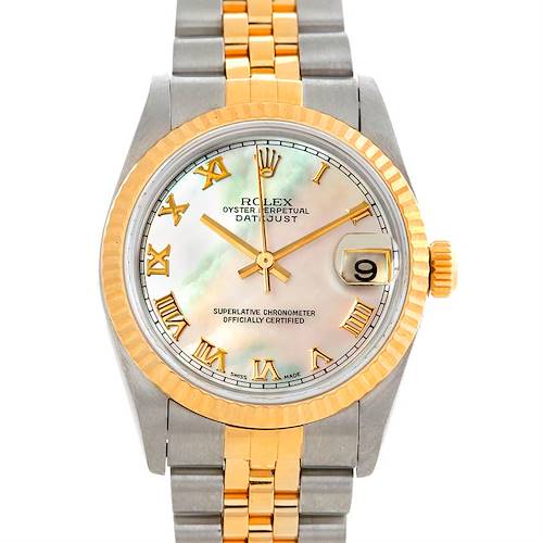 Photo of Rolex Datejust Midsize Steel 18k Yellow Gold Watch 78273