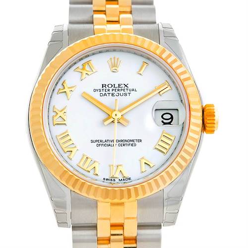 Photo of Rolex Datejust Midsize Steel 18k Yellow Gold Watch 178273 Unworn