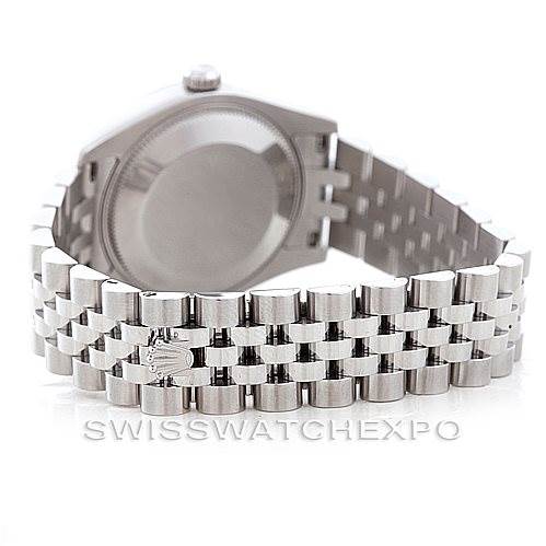 The image shows the back and bracelet of a Rolex Mid-Size 178274 Women's Stainless Steel White Dial 178274 Women's Stainless Steel White Dial watch.