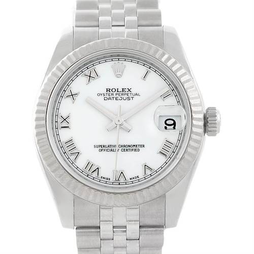 Photo of Rolex Datejust Midsize Steel 18k White Gold Watch 178274