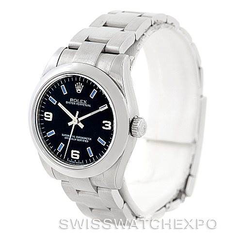 Rolex Midsize Oyster Perpetual Steel Watch 177200 Unworn SwissWatchExpo