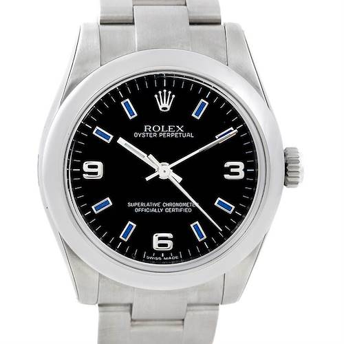 Photo of Rolex Midsize Oyster Perpetual Steel Watch 177200 Unworn