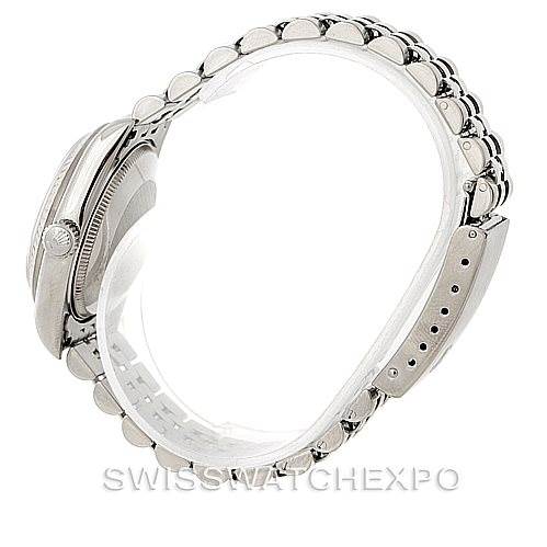 Rolex Datejust Midsize Steel 18k White Gold Diamond Watch 68274 ...