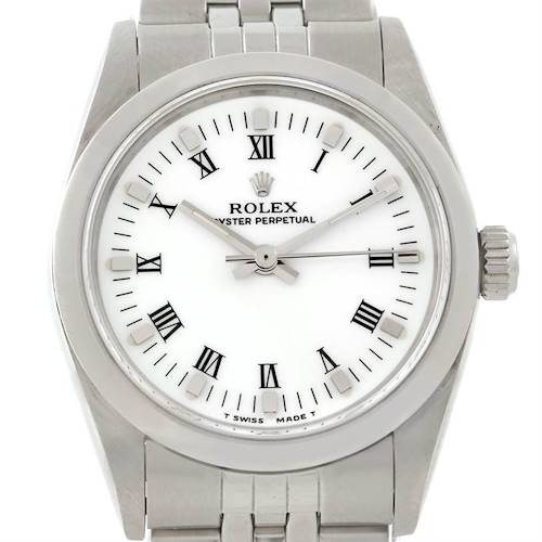 Photo of Rolex Midsize Oyster Perpetual White Dial Steel Watch 67480