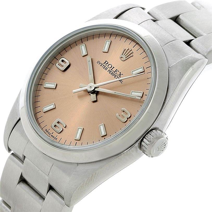 rolex oyster perpetual salmon dial