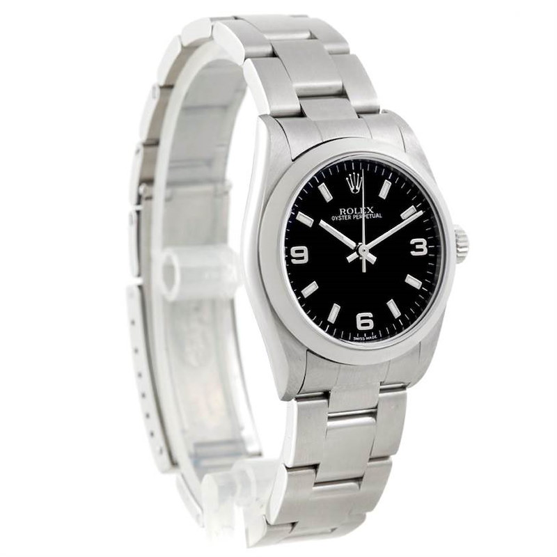 Rolex Midsize Oyster Perpetual Steel Watch 77080 Unworn SwissWatchExpo