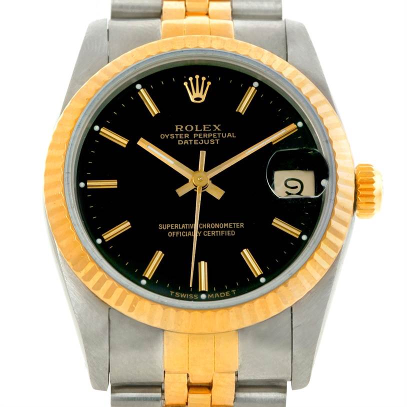 datejust gold black dial