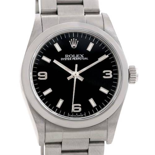 Photo of Rolex Midsize Oyster Perpetual White Dial Steel Watch 67480