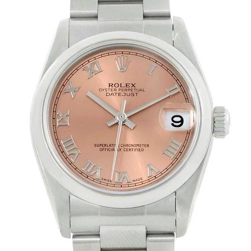Photo of Rolex Midsize Datejust Salmon Dial Steel Watch 78240