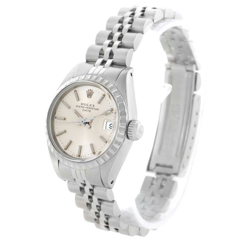 Rolex Date Ladies Stainless Silver Silver Dial Watch 6924 SwissWatchExpo