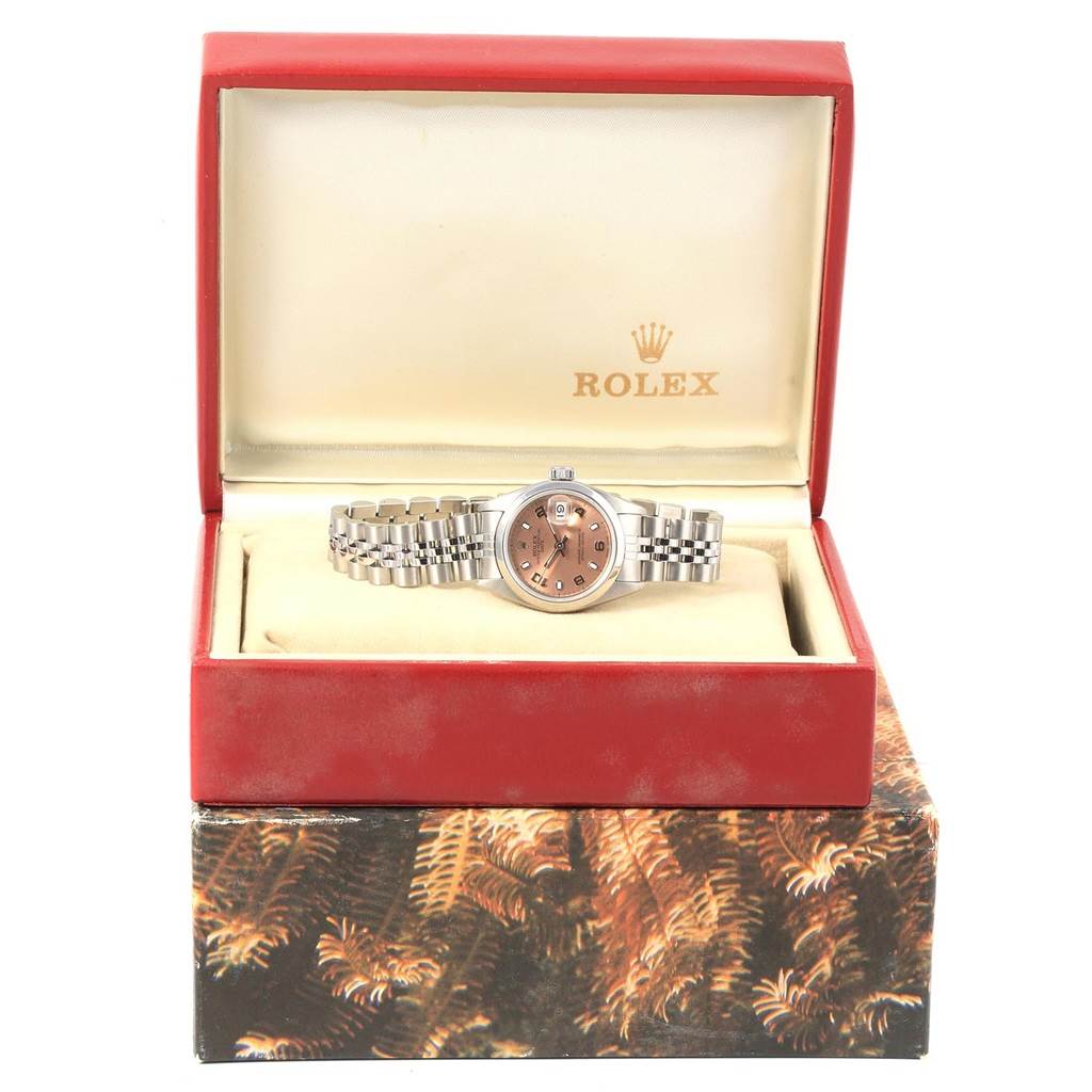 Rolex Date Salmon Dial Jubilee Bracelet Steel Ladies Watch 79160 ...