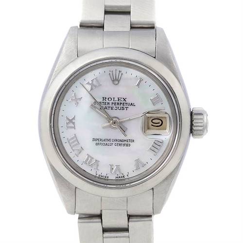 Photo of Rolex Date Ladies Ss Mother-of-pearl Dial Watch 6917