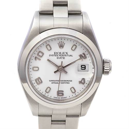 Photo of Rolex Oyster Perpetual Date Ss Ladies 79160 Year 2002